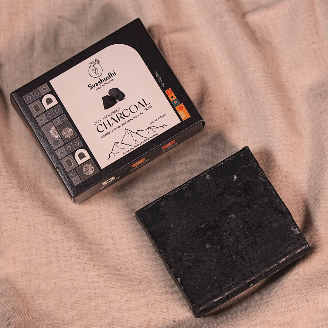 Cold Processed Charcoal Soap 150gms