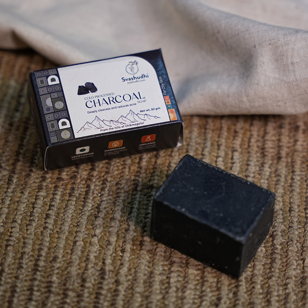 Cold Processed Charcoal Soap 50gms