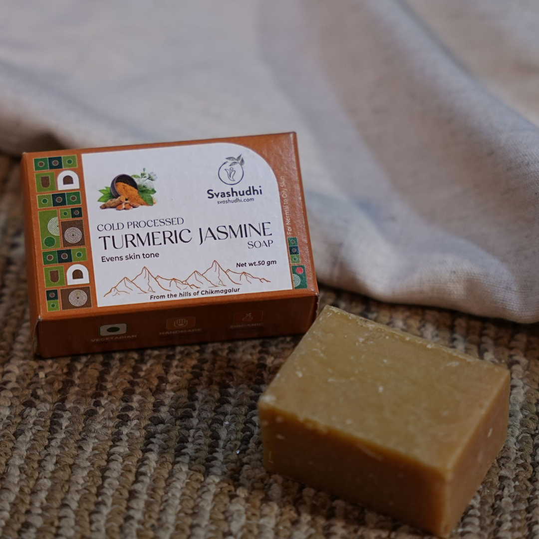 Cold Processed Turmeric & Jasmine Soap 50 gms