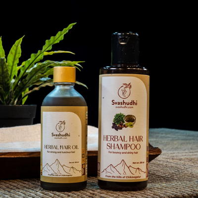 All Natural Herbal Hair Care Bundle for Stronger & Shinier Hair