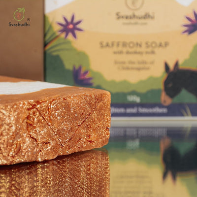 Saffron soap with donkey milk
